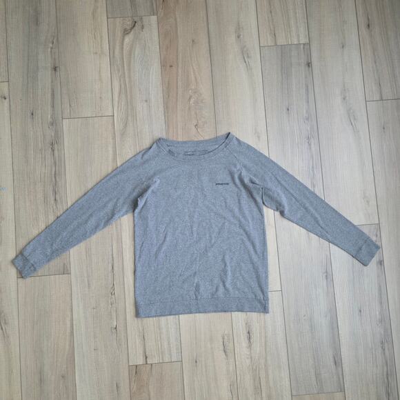 Patagonia Responsibili Tee Gray Long Sleeve Graphic Print Women Sz XS - Picture 4 of 7